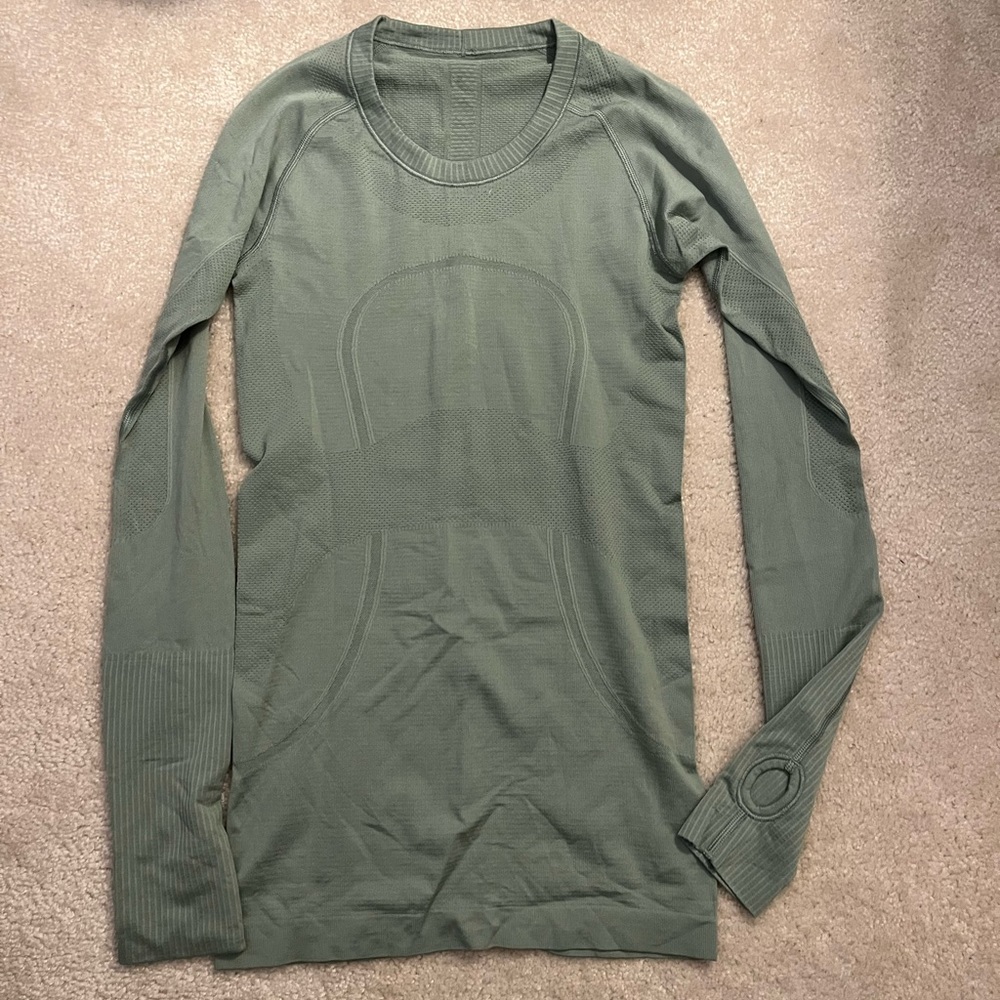 lululemon athletica Green swiftly tech Long Sleeve Top